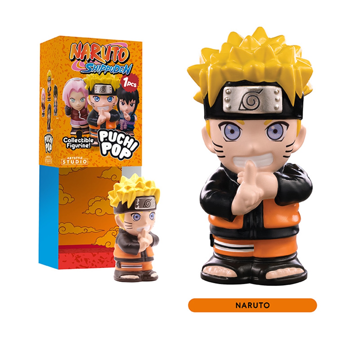 Estatua Puchipop Naruto Wave1 Naruto Abysse Laranja-3