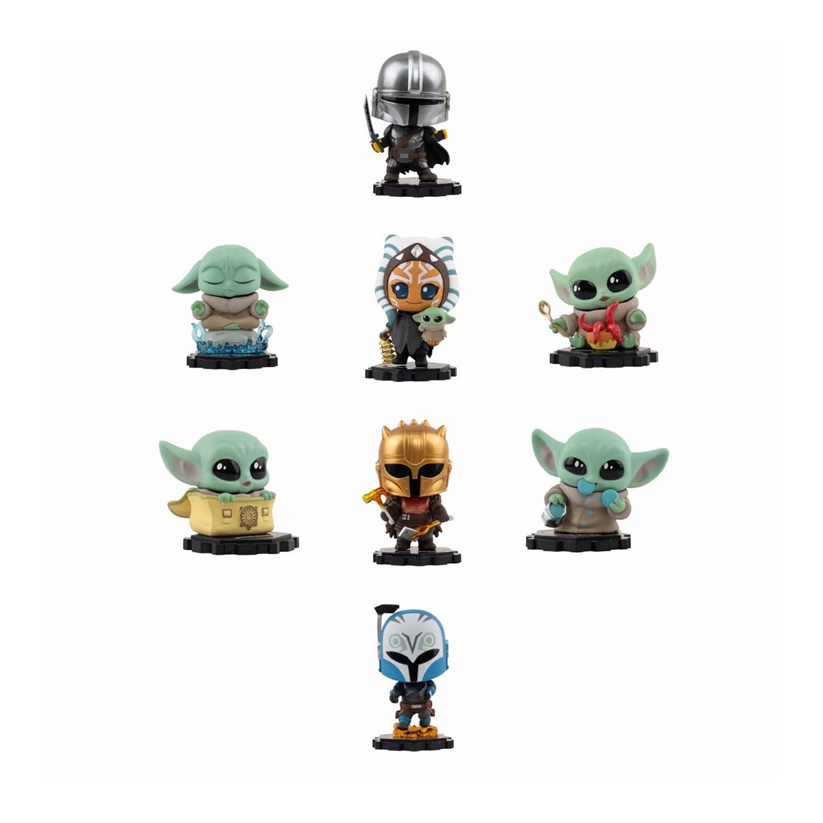 Imagem 0 de Expositor sortido 8 Figuras Surpresa The Mandalorian Star Wars Monogram - Artigo Sortido. Envio realizado de forma aleatória