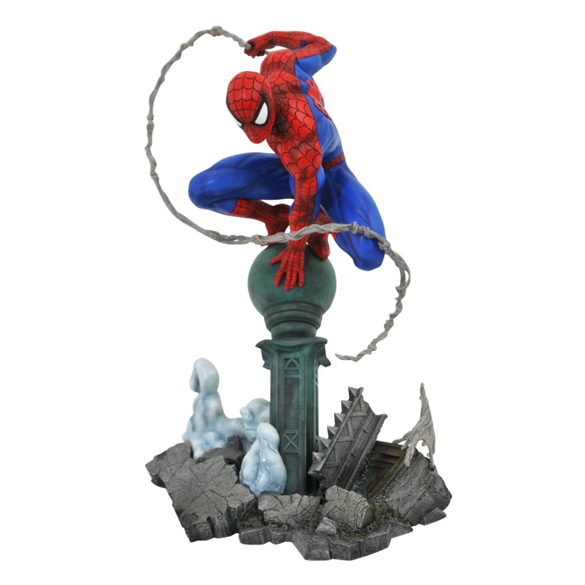 Estatua Marvel Universo Spider-Man En Farola 2