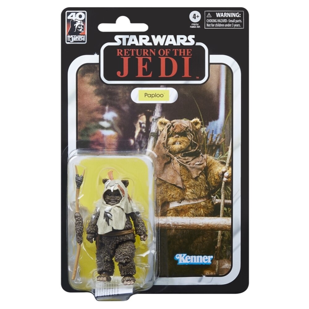 Figura de acción Ewok Paploo Star Wars Hasbro 7