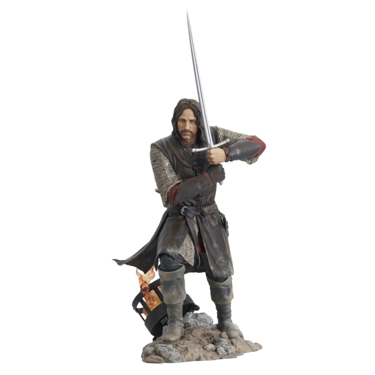 Estatua 24 cm Aragorn Rey El Señor de los Anillos El Retorno del Rey Diamond 1