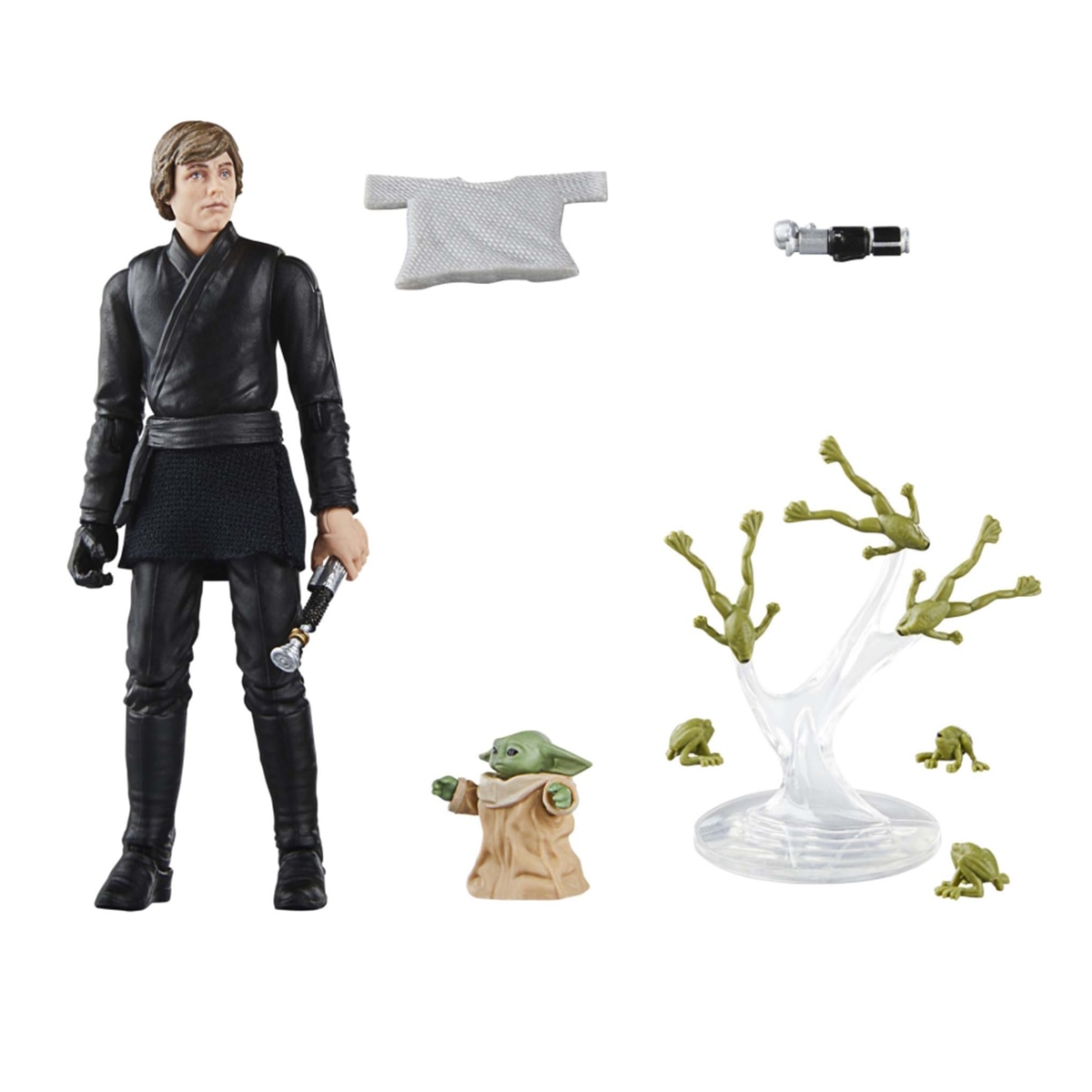Figuras de ação 9 cm Luke Skywalker e Grogu Star Wars The Mandalorian Hasbro 2
