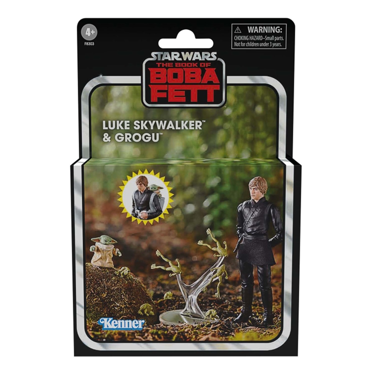 Figuras de ação 9 cm Luke Skywalker e Grogu Star Wars The Mandalorian Hasbro 9