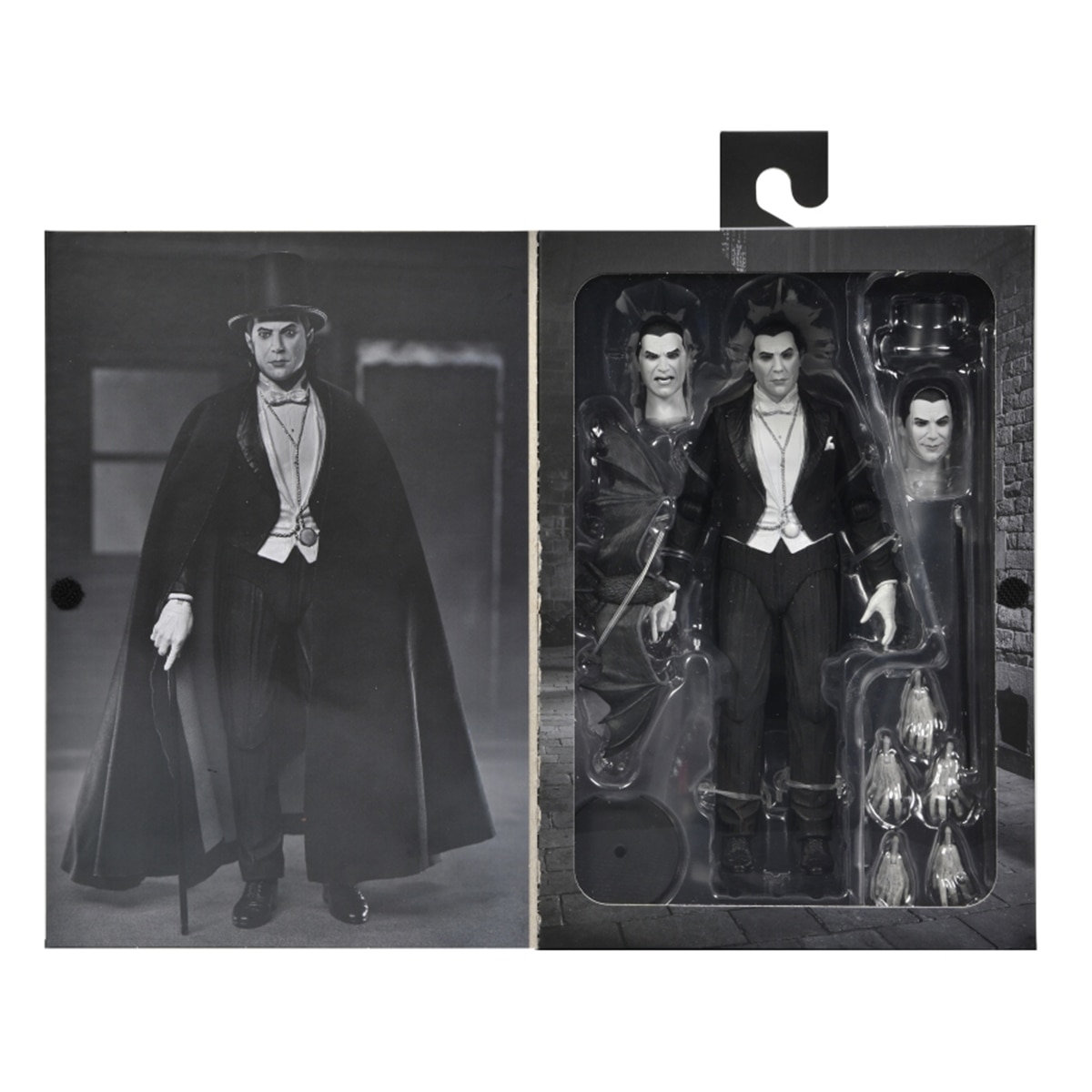 Figura de ação 18 cm Drácula branco e preto Neca 11