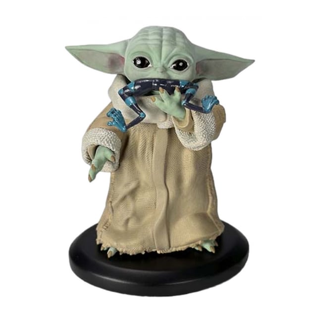 Figura 10 cm Grogu comiendo Star Wars The Mandalorian Attakus.