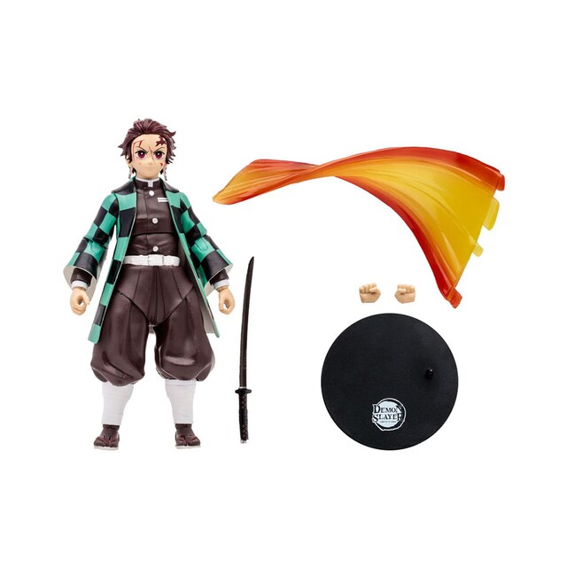 Imagen 0 de Figura 18 cm Tanjiro respirando fuego Demon Slayer Mc Farlane Toys