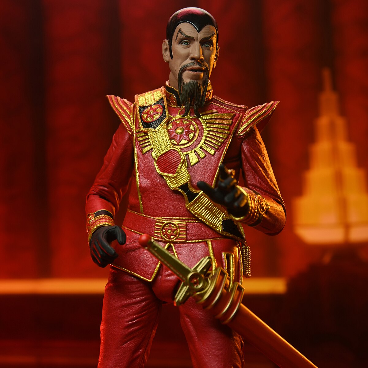 Figura 18 cm Ming Flash 1980 Flash Gordon Los Defensores de la Tierra Neca 9