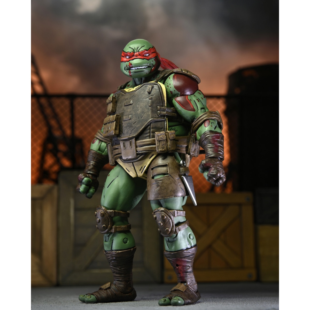 Raphael feriu Ronin  Tartarugas Ninja - 18cm 8