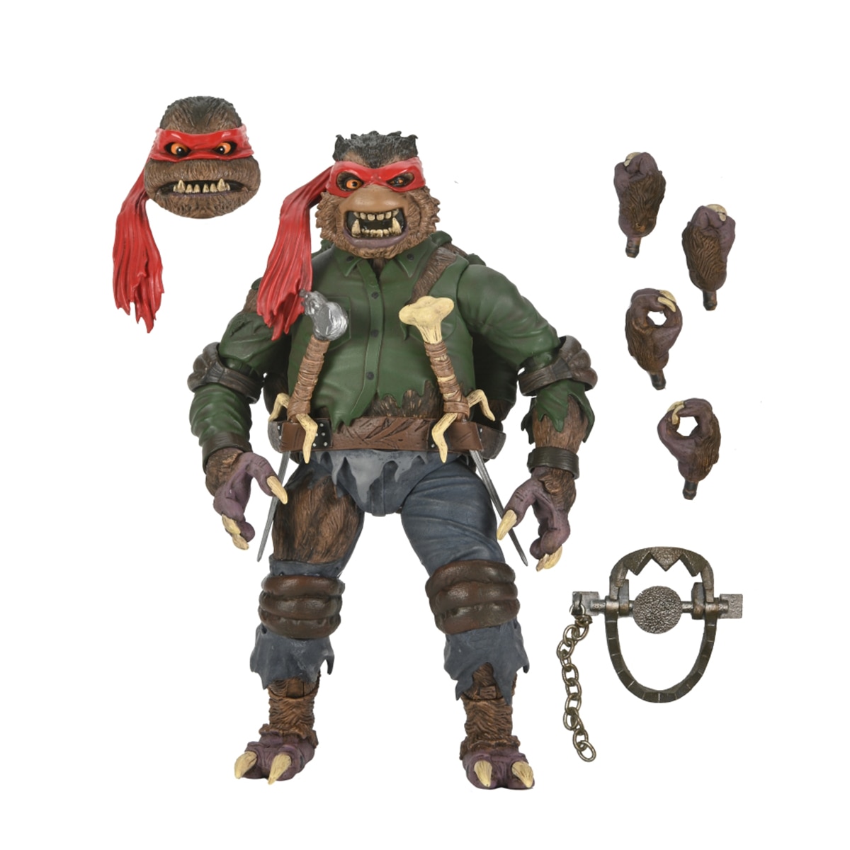 Raphael como um lobisomem das Tartarugas Ninja - 18 cm 2