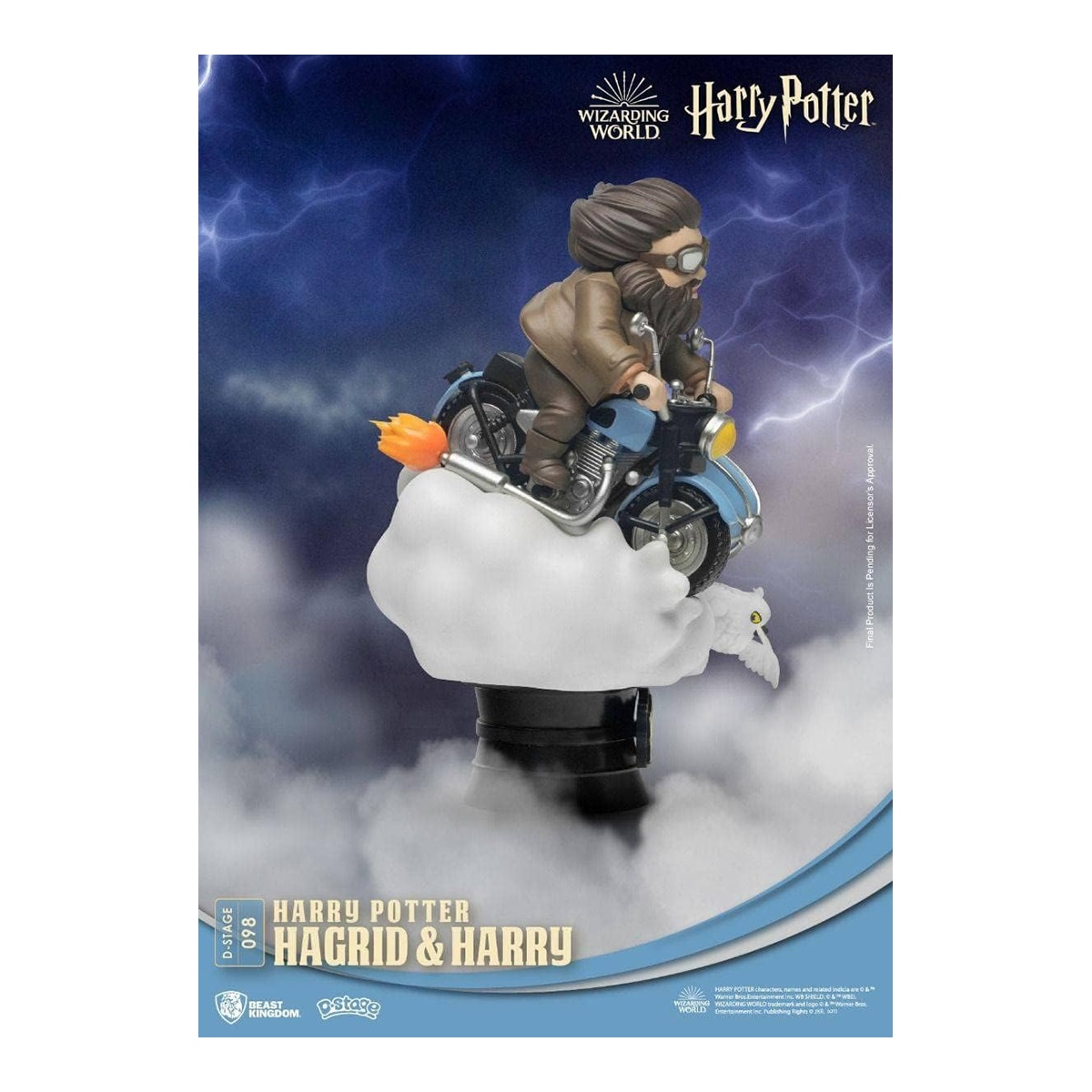 Estatua Harry y Hagrid en Moto Est. 15 cm Harry Potter Beast Kingdom Branco-3