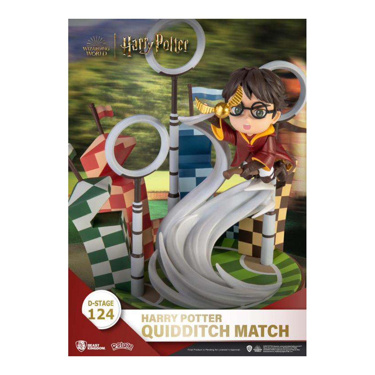 Estatua Harry Potter Quidditch Est. 15 cm Harry Potter Beast Kingdom Castanho-2