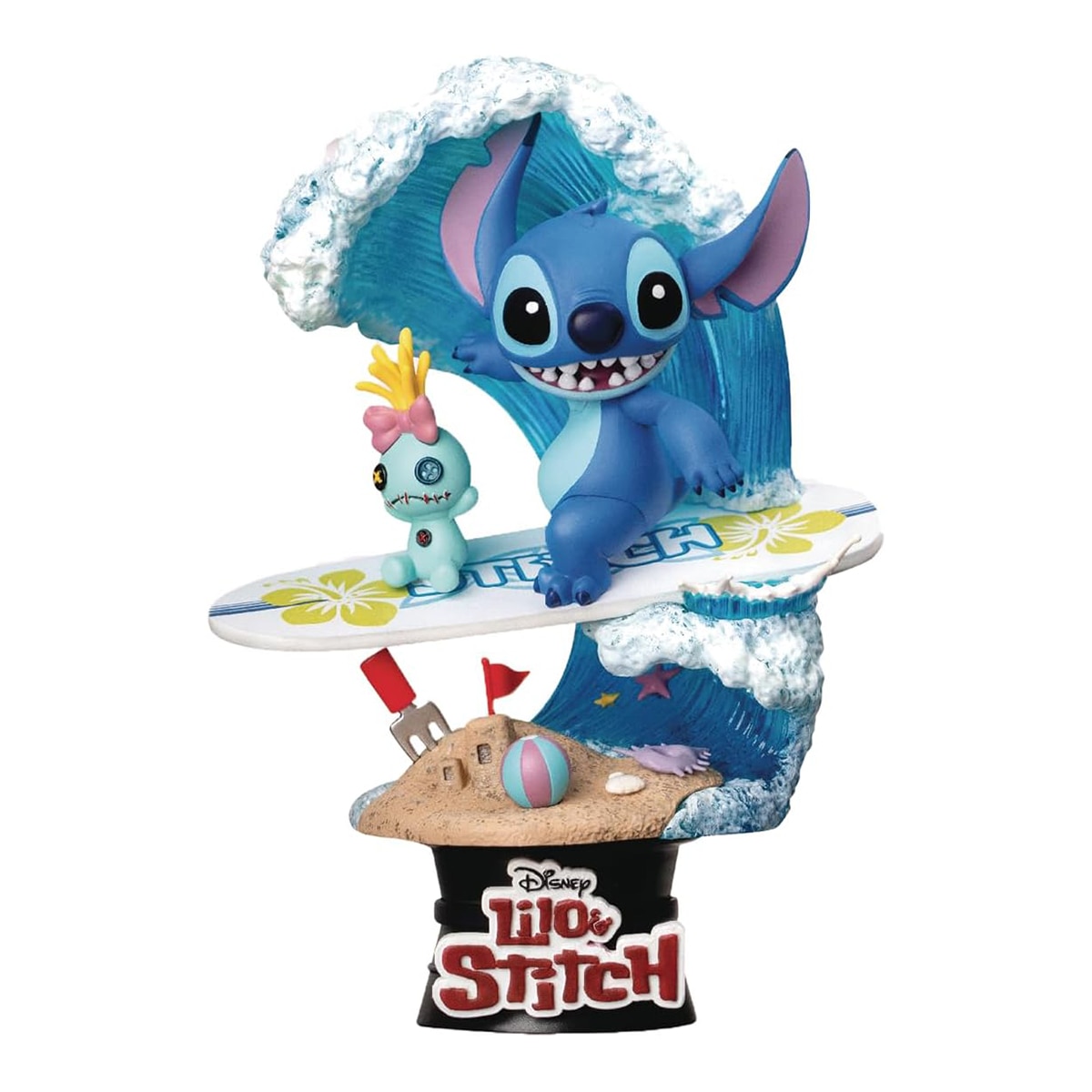 Imagem 0 de Estatua Stitch Surfando Est. 15 cm Disney Lilo & Stitch Beast Kingdom