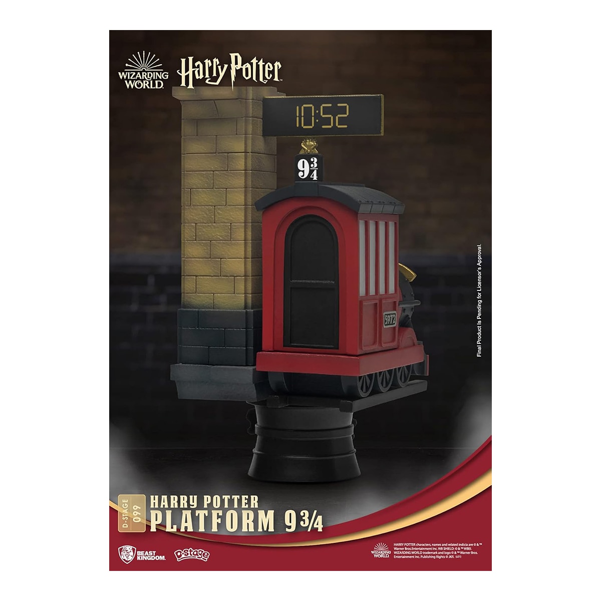Estatua Harry & Hogwarts Express Est. 15 cm Harry Potter Beast Kingdom Preto-5