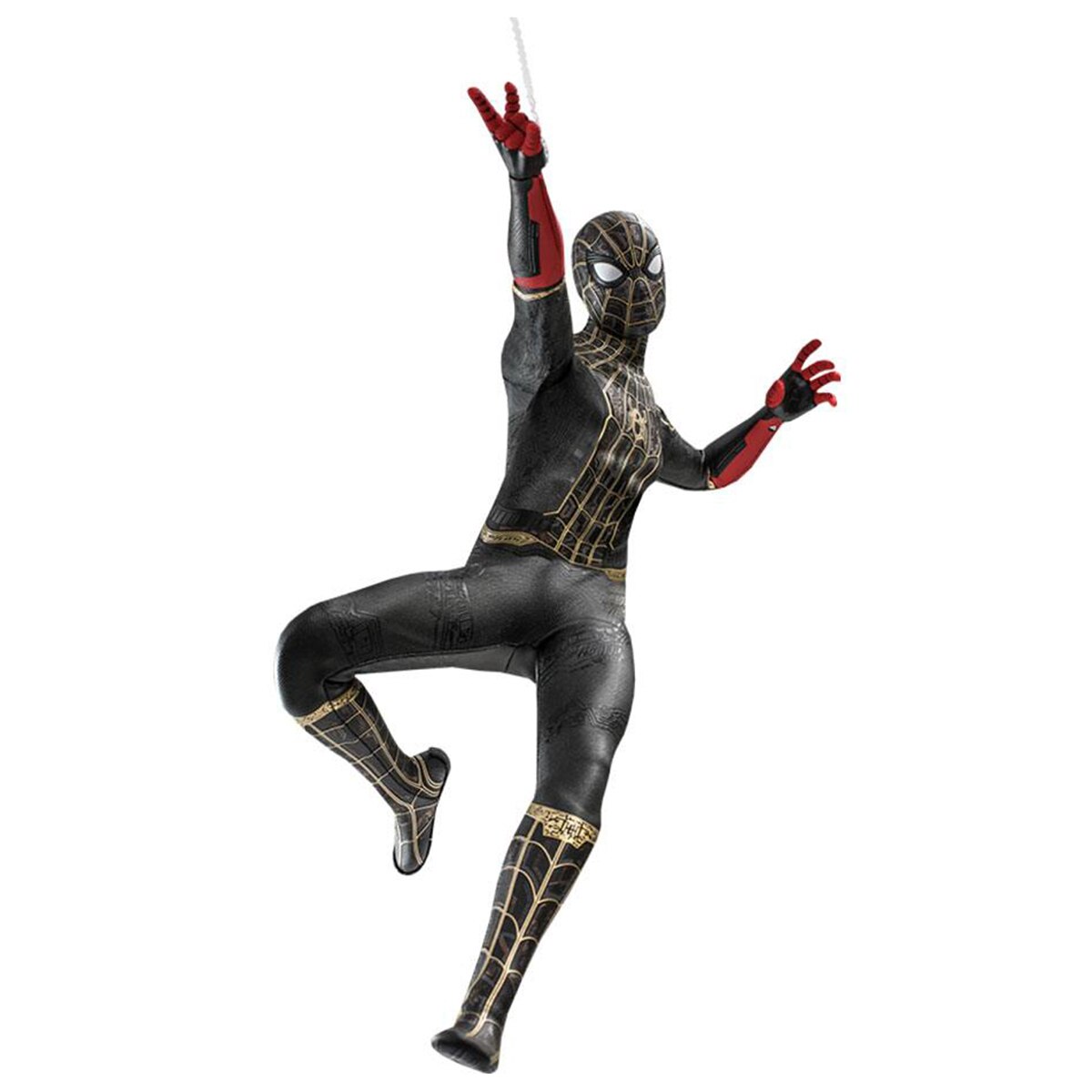 Figura Marvel No Way Home Spiderman preto e dourado 1