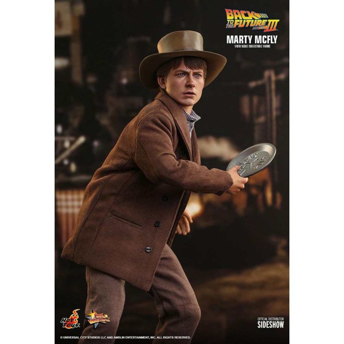 Figura de axxión 28 cm Marty McFly Regreso al futuro III Hot Toys 6