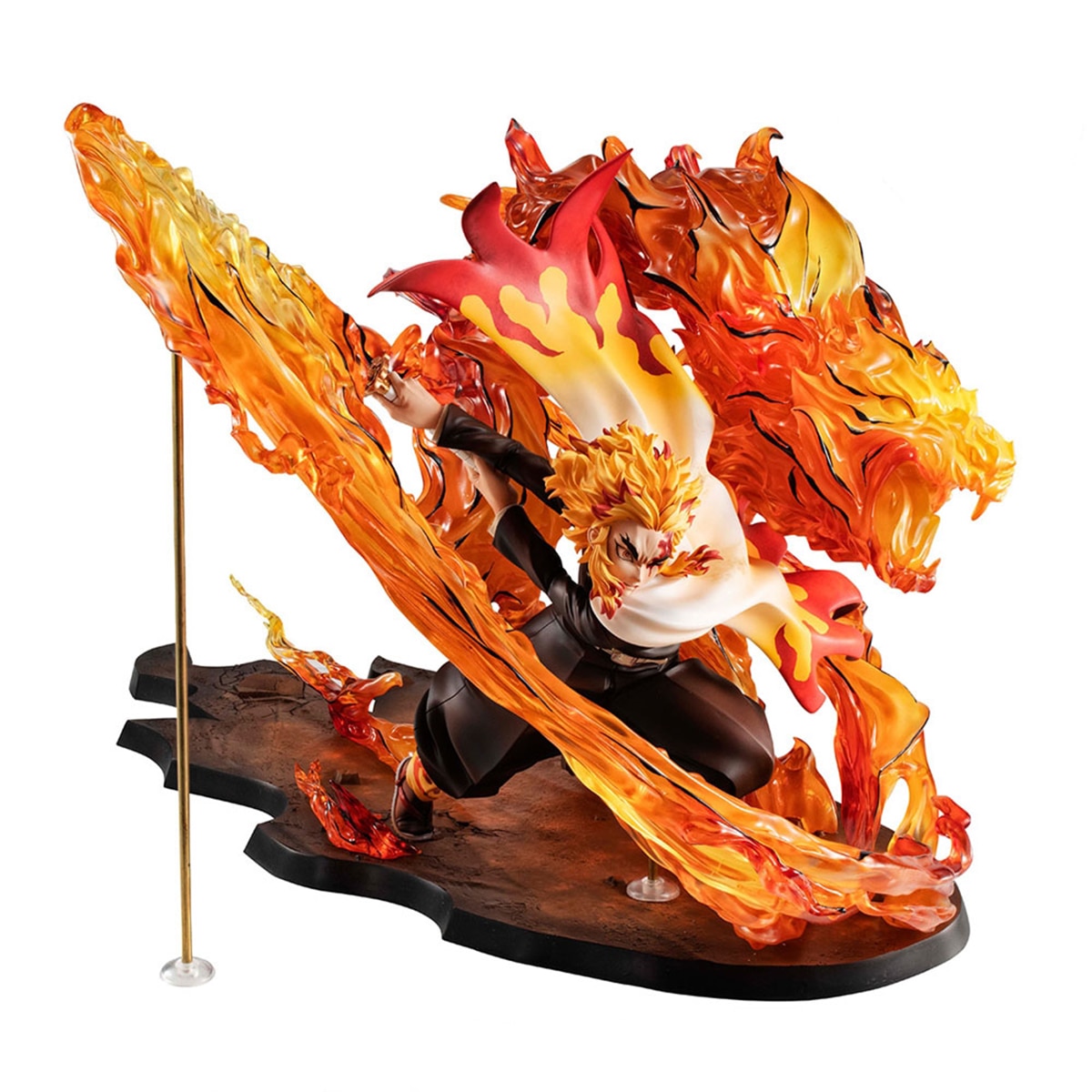Estatua 24 cm Kyojuro Fuego Demon Slayer Banpresto 2
