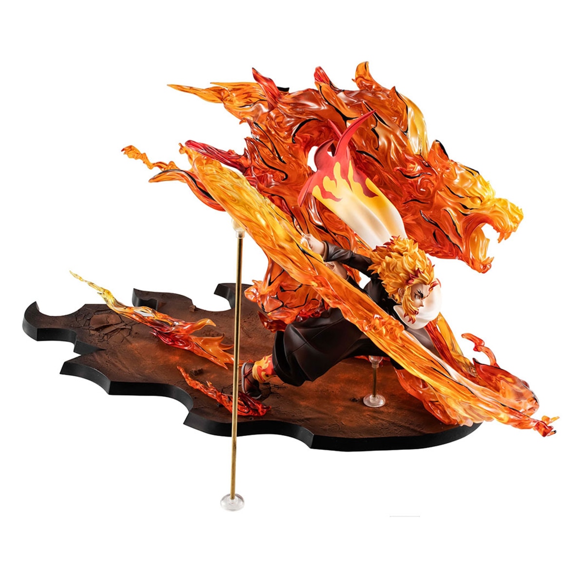 Estatua 24 cm Kyojuro Fuego Demon Slayer Banpresto 4
