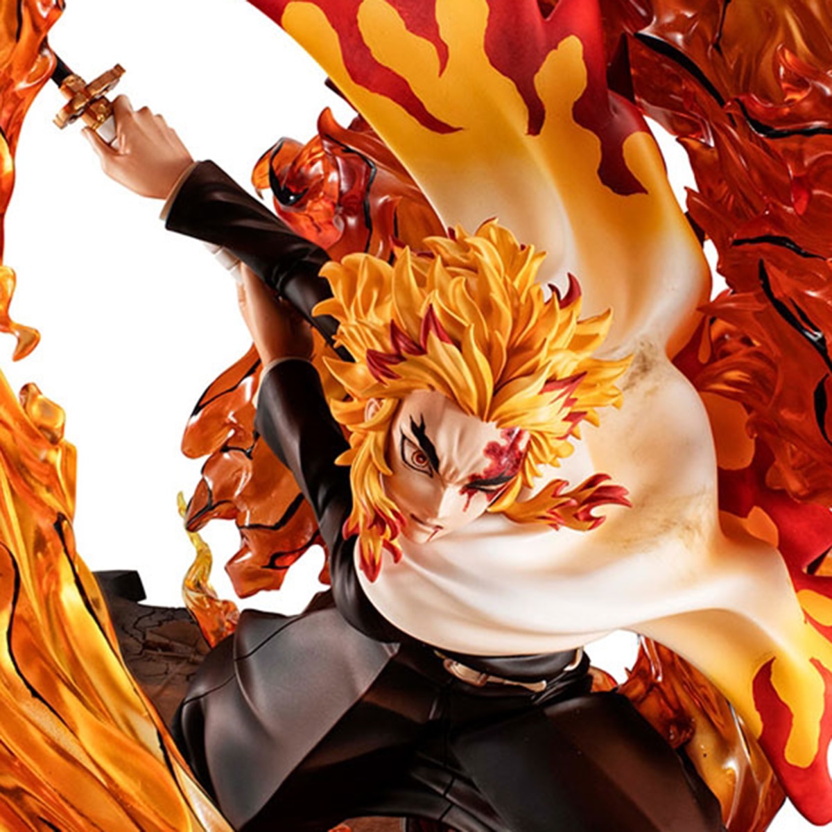 Estatua 24 cm Kyojuro Fuego Demon Slayer Banpresto 10