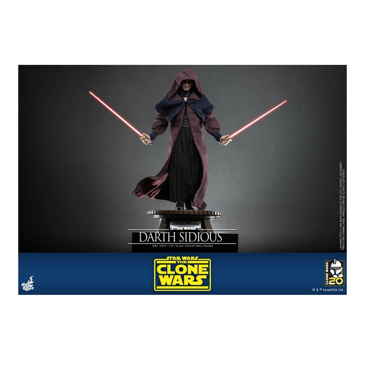 Darth Sidious Figura 29 cm Star Wars Castanho-3