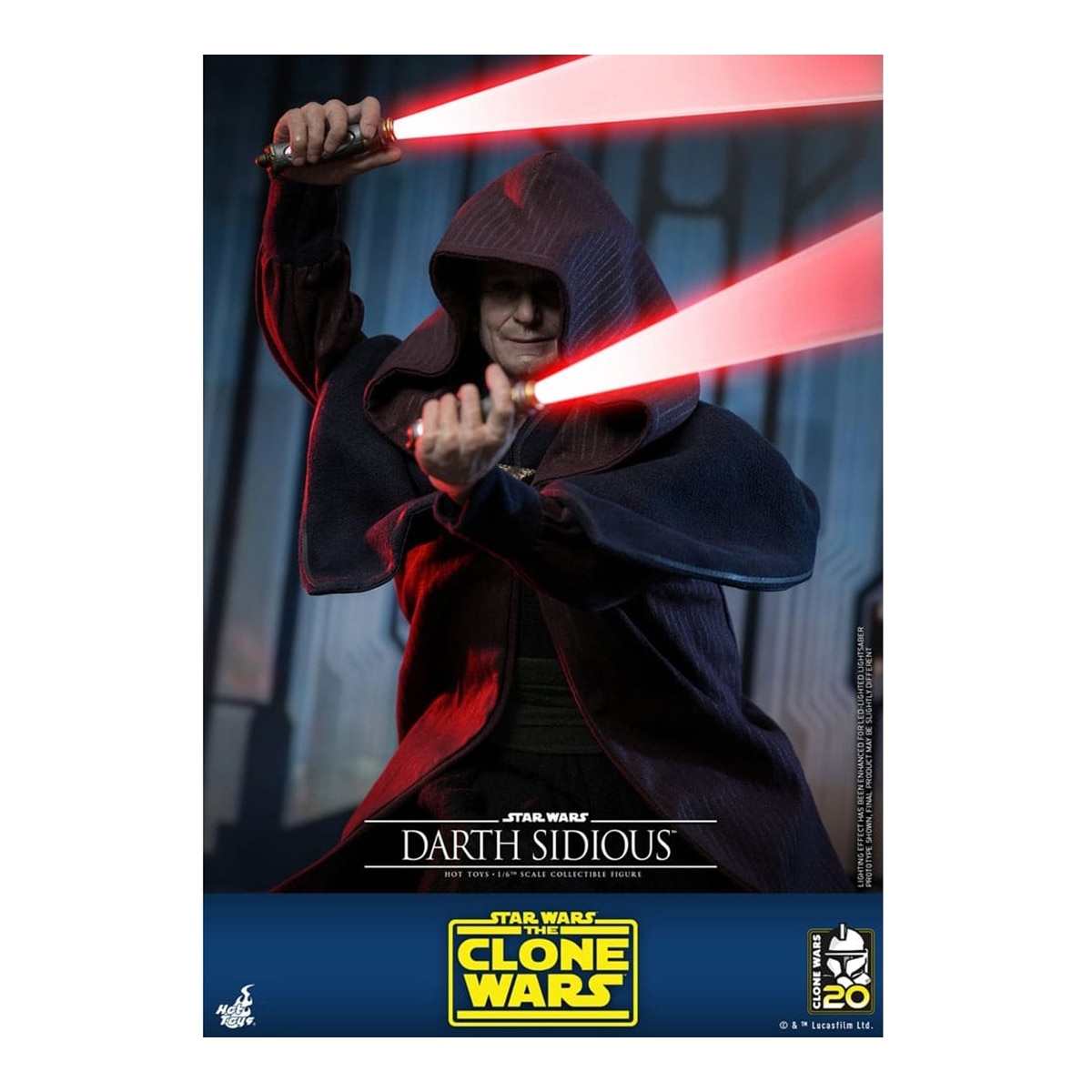 Darth Sidious Figura 29 cm Star Wars Castanho-4