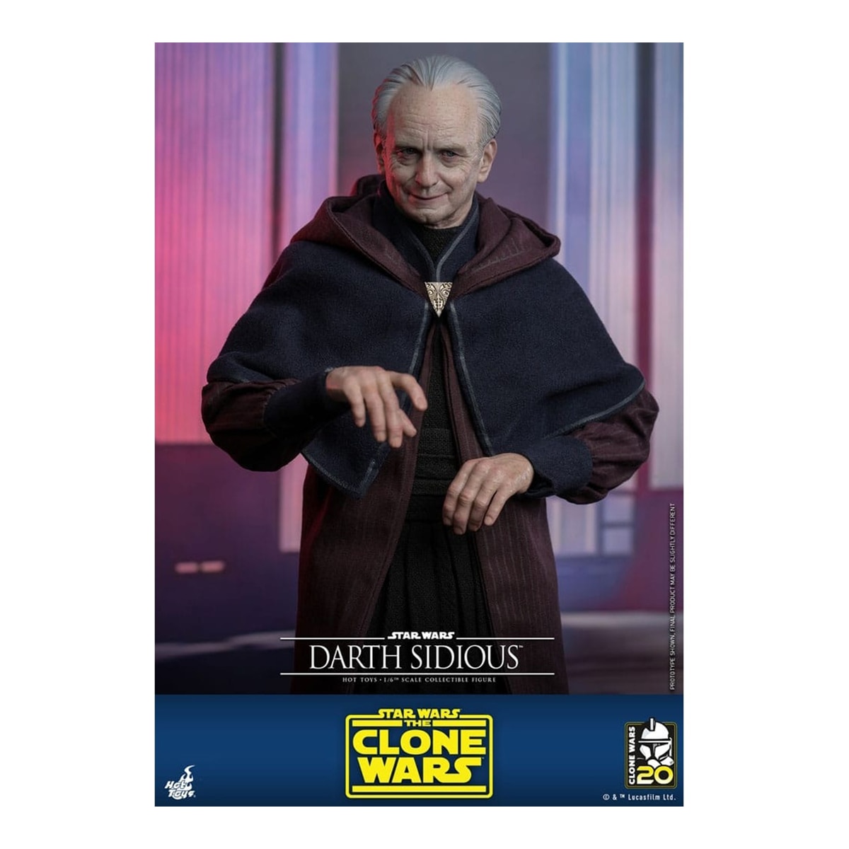 Darth Sidious Figura 29 cm Star Wars Castanho-5