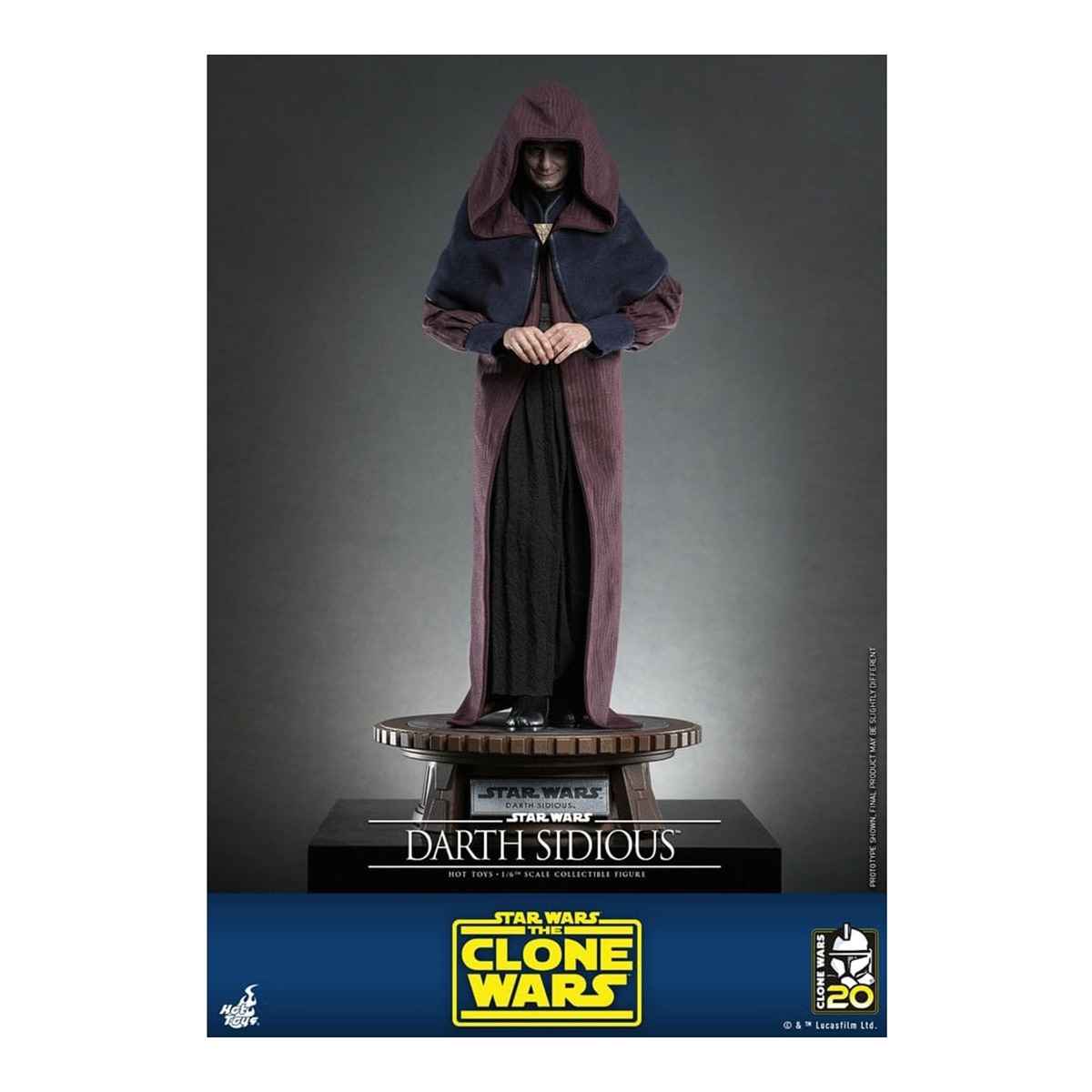 Darth Sidious Figura 29 cm Star Wars Castanho-8