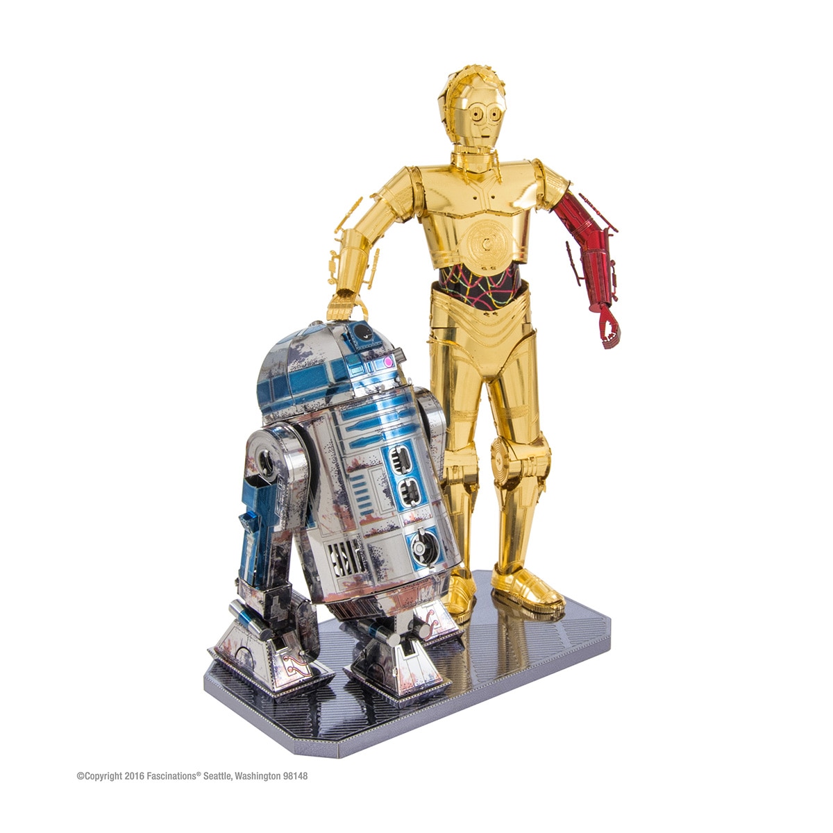 Imagem 0 de Figura Metal Earth C3PO & R2D2 Deluxe Star Wars