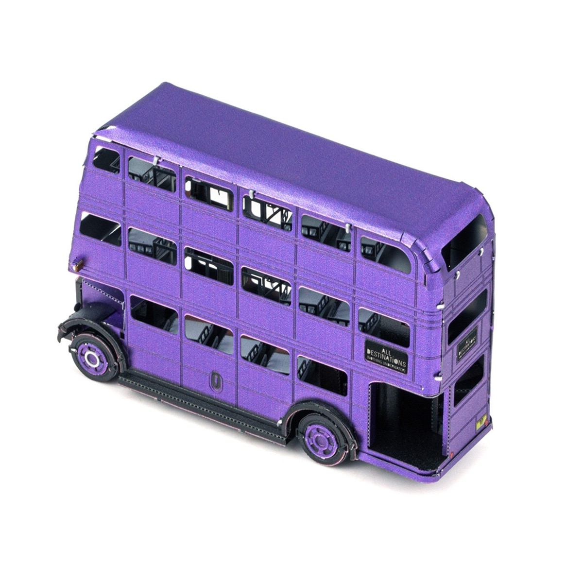 Figura Metal Earth Knight Bus Harry Potter Preto-5