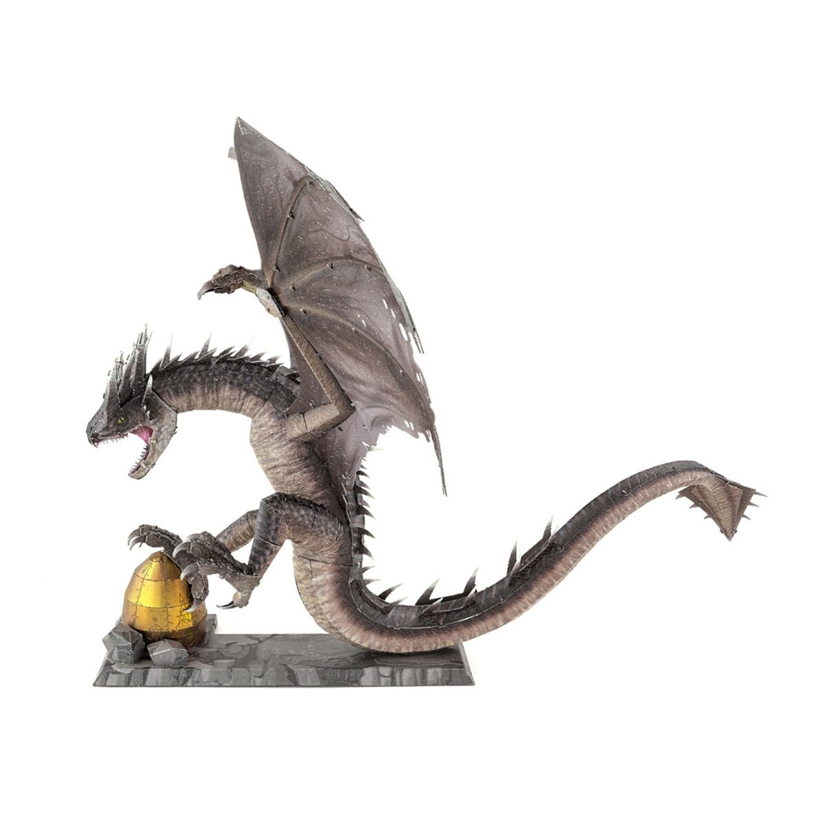 Figura Metal Earth Hungarian Horntail Harry Potter Negro-4