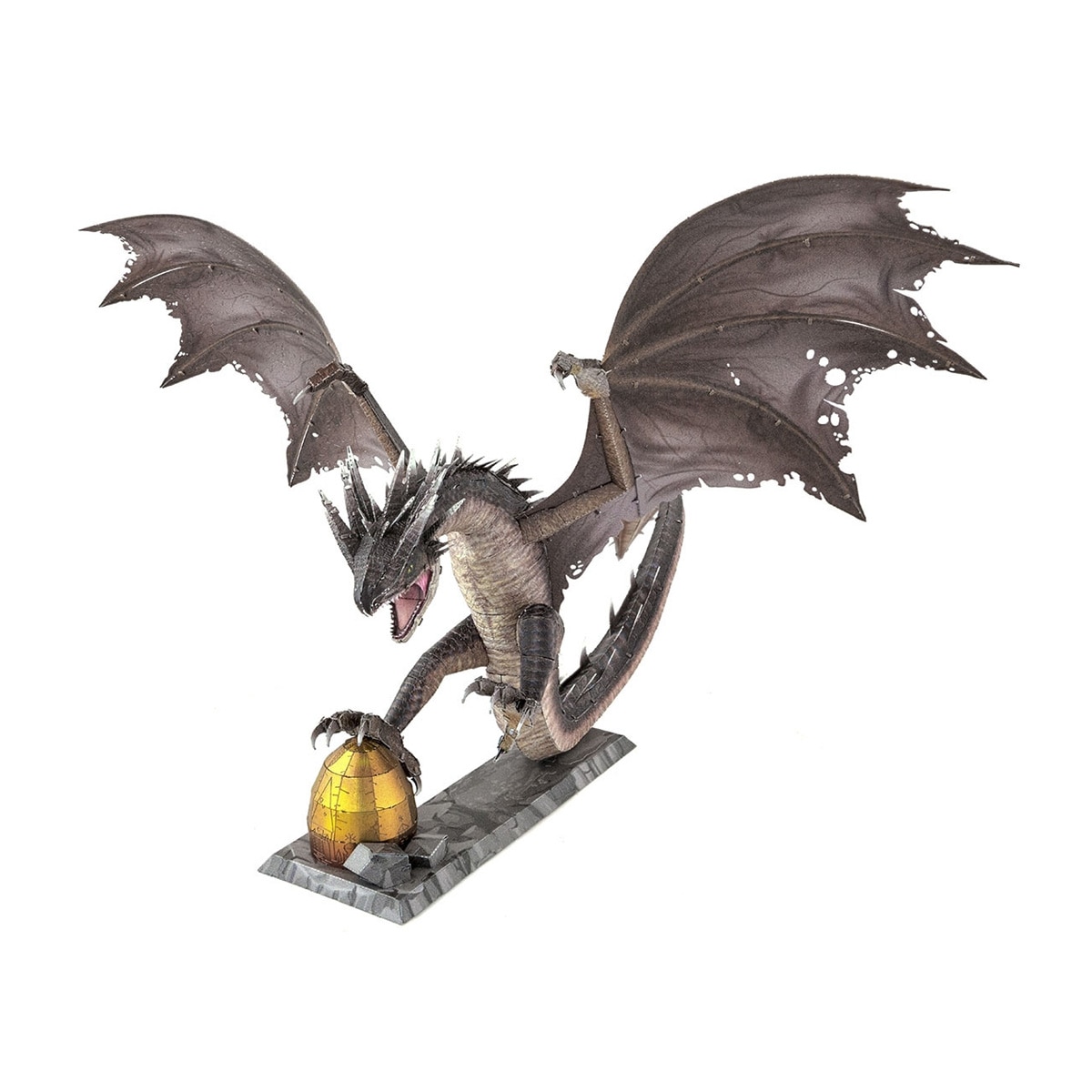 Figura Metal Earth Hungarian Horntail Harry Potter Negro-5