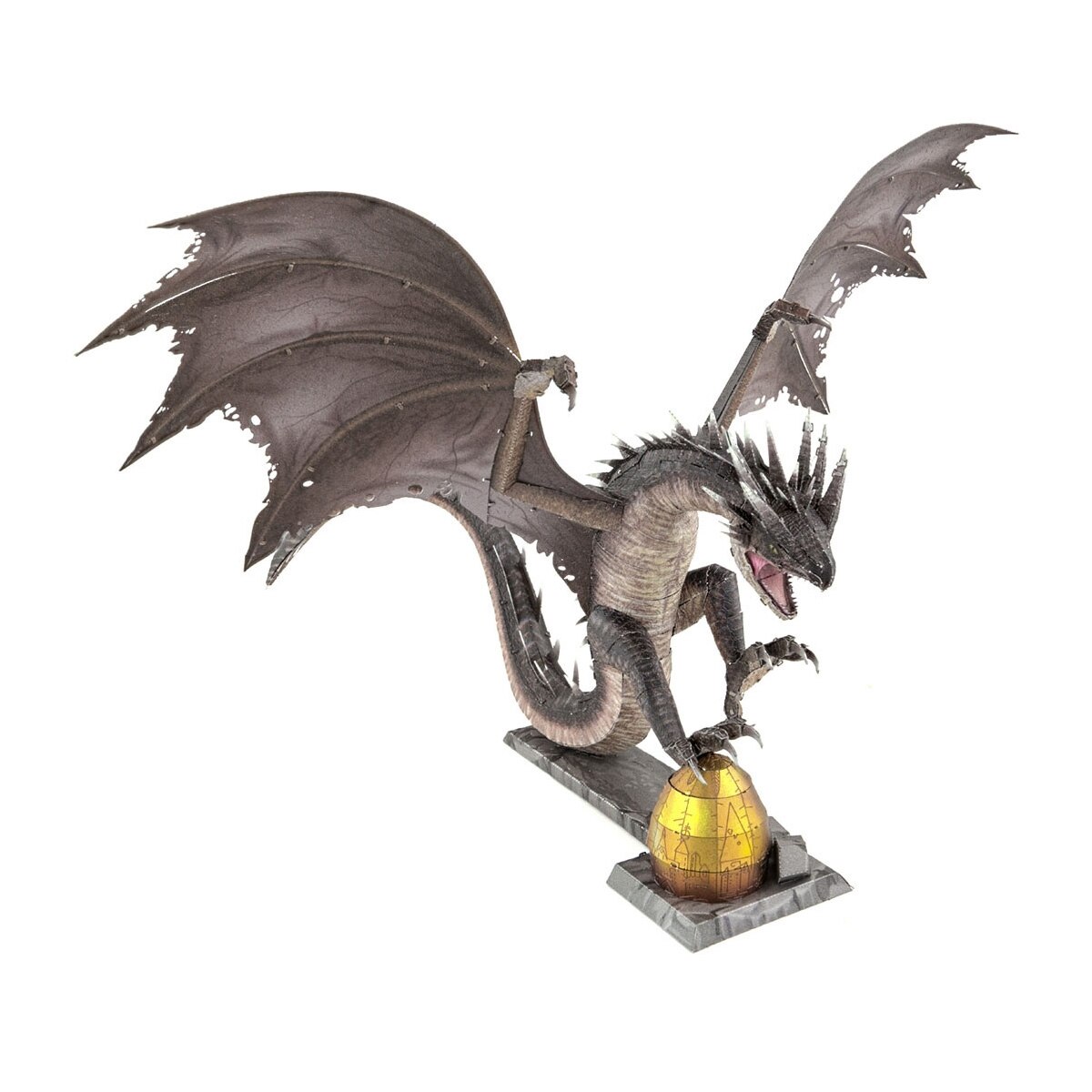 Figura Metal Earth Hungarian Horntail Harry Potter Negro-6