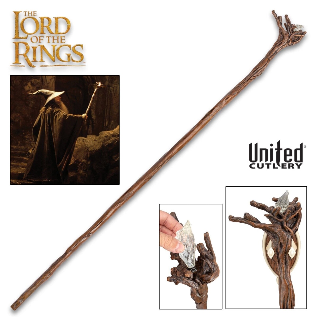 Réplica Vara Senhor dos Aneis A Irmandade do Anel Gandalf Moria 2