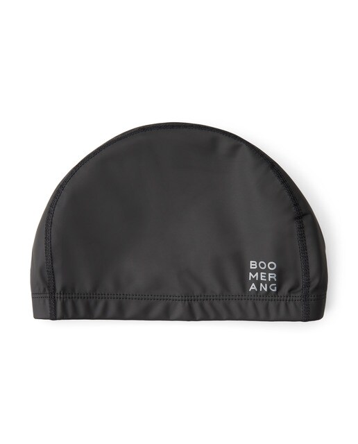 Gorro de natacion Unisex Boomerang - Negro Negro-1