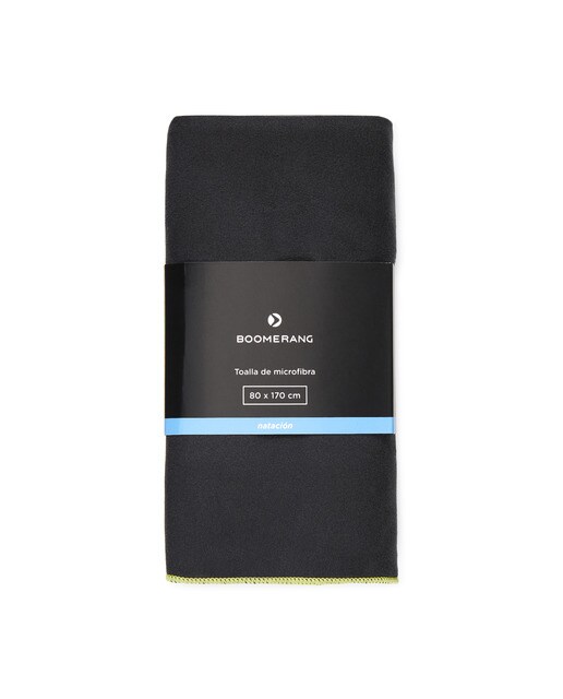 Toalla de Microfibra Boomerang 170*80 Negro Negro-1