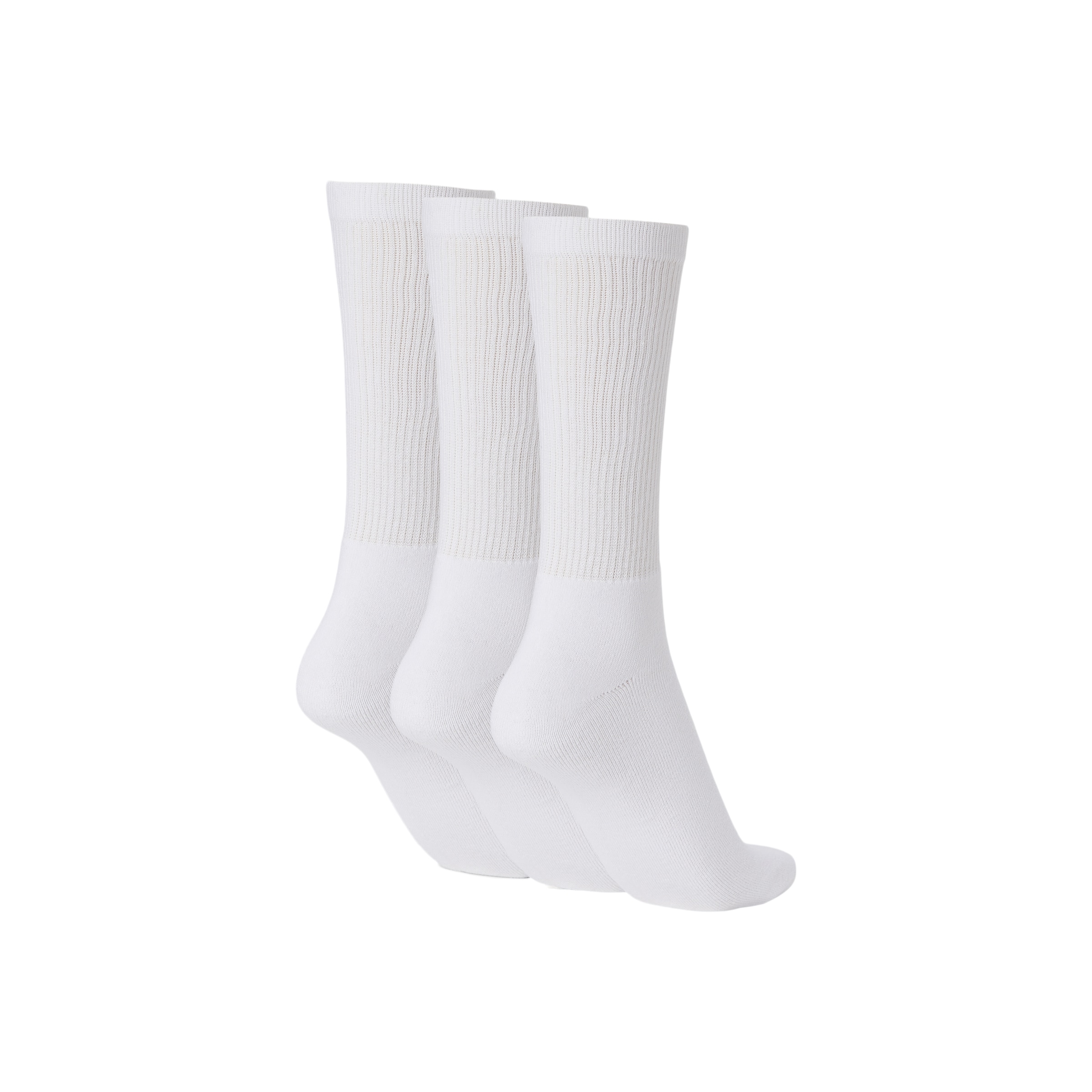 Meias de Treino de Cano Alto - Pack de Três Pares Branco-2