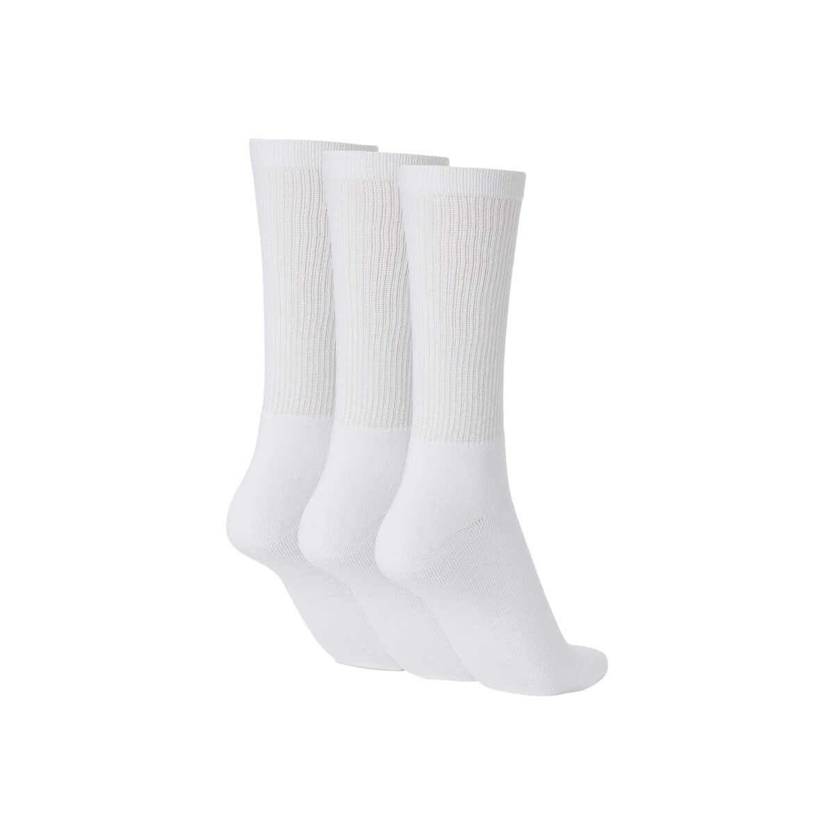 Pack de Três Pares de Meias de Treino com Cano Alto Branco-2