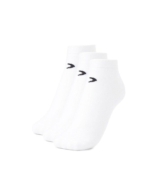 Meias de Treino de Cano Baixo - Pack de Três Pares Branco-1