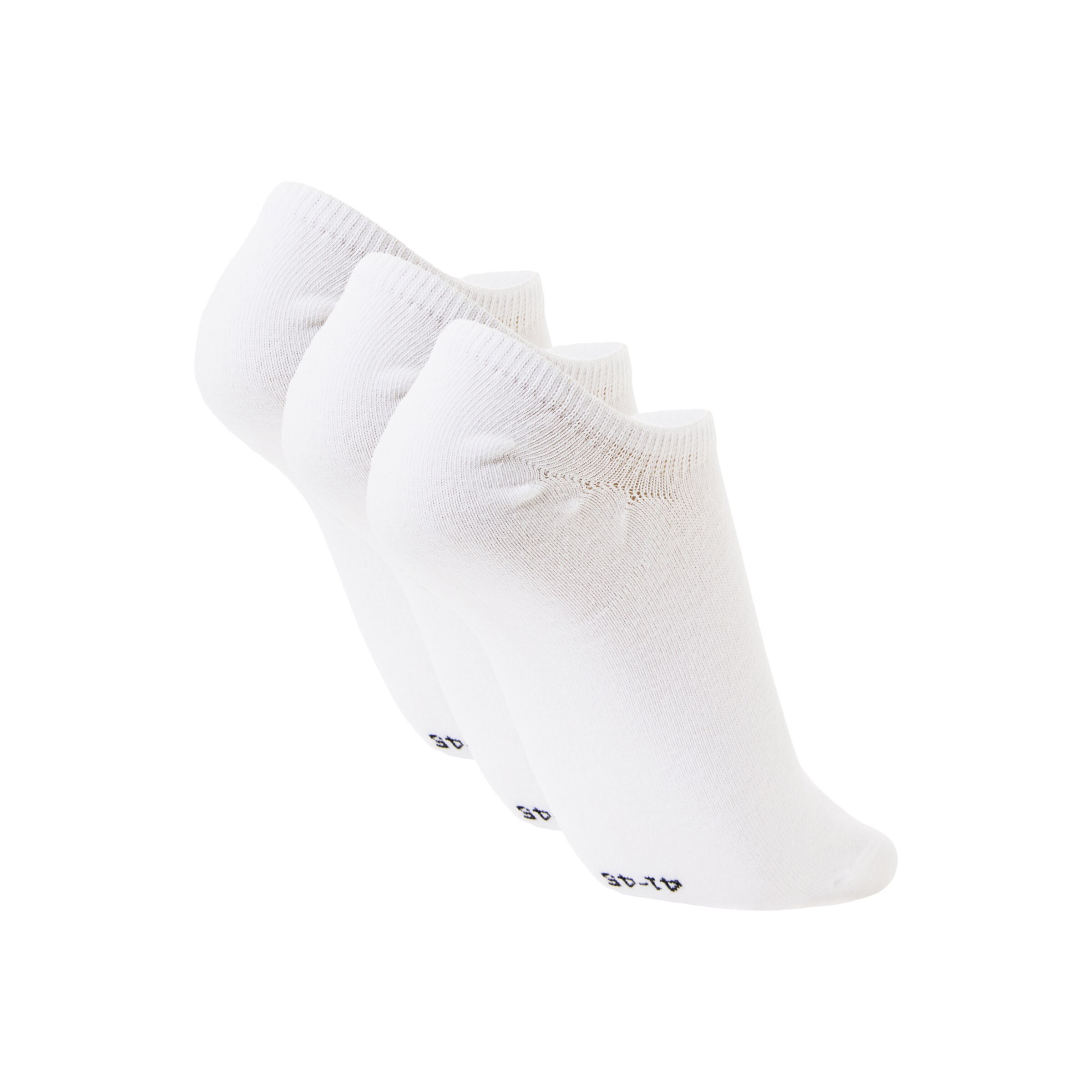 Calcetin de entrenamiento Boomerang invisibles pack de tres pares - Blanco Blanco-2