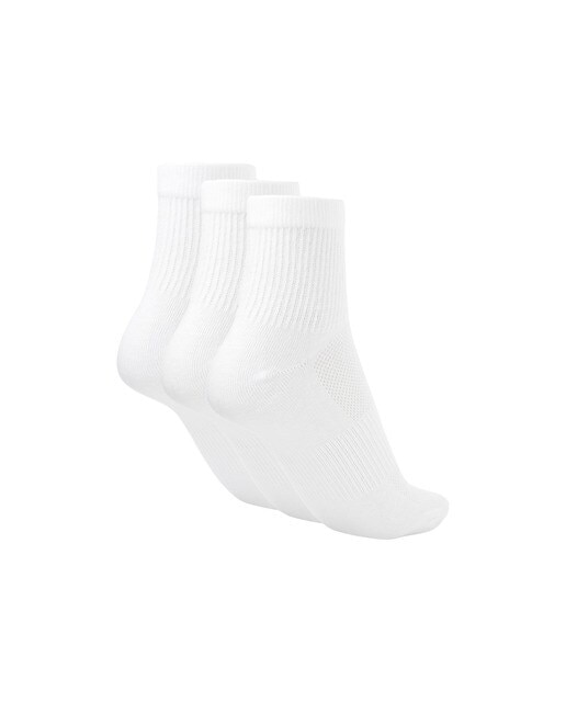 Meias de Running - Pack de Três Pares Branco-2
