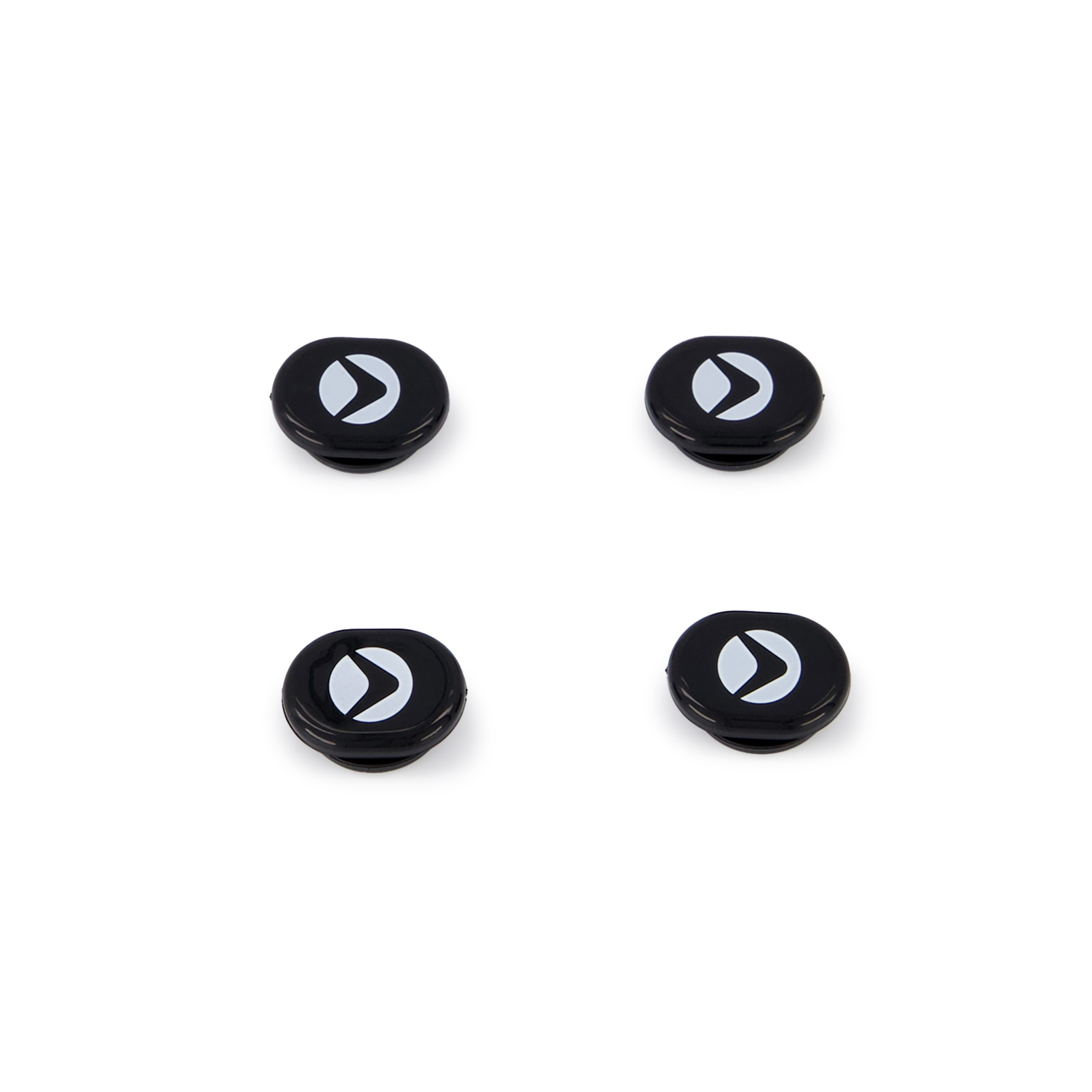 Pack de 4 porta-dorsais magnéticos Boomerang Preto-2