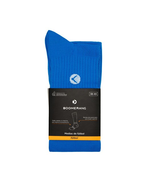Media de Fútbol Boomerang unisex - Azul Azul-1