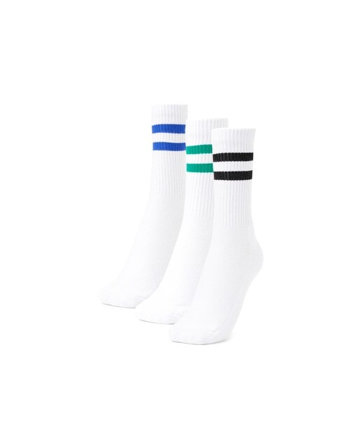 Pack de 3 pares de calcetines Boomerang Sport-Casual - Blanco Blanco-1