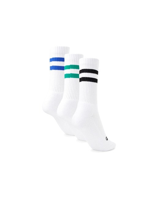 Pack de 3 pares de calcetines Boomerang Sport-Casual - Blanco Blanco-2