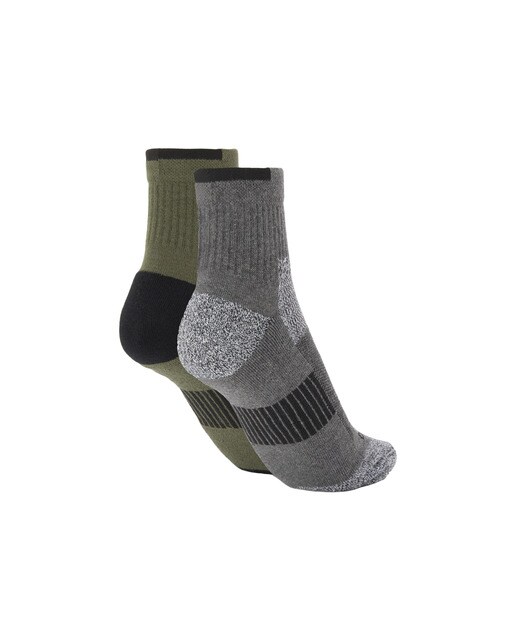Pack de 2 Pares de Meias de Montanha 820 Cinzento Médio-2