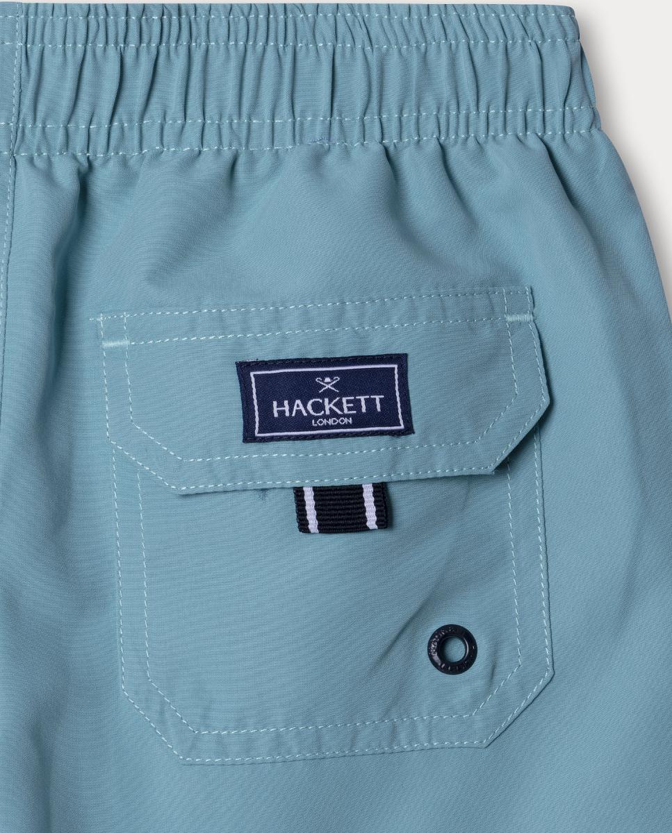 Fato de Banho Sólido de Tato Suave, Forro em Contraste e Secagem Rápida Hackett Azul-índigo-4