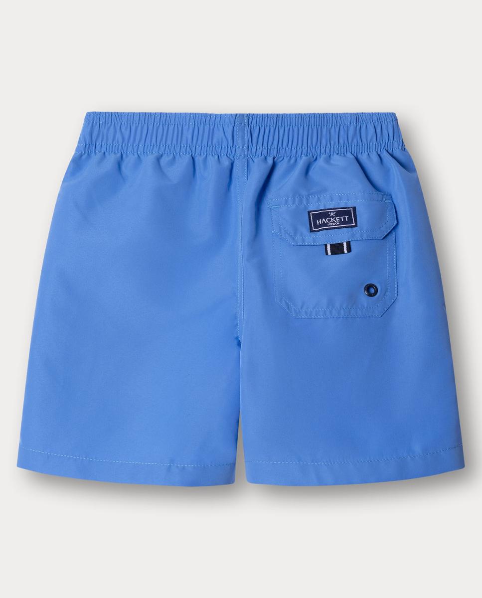 Fato de Banho Sólido de Tato Suave, Forro em Contraste e Secagem Rápida Hackett Azul-2