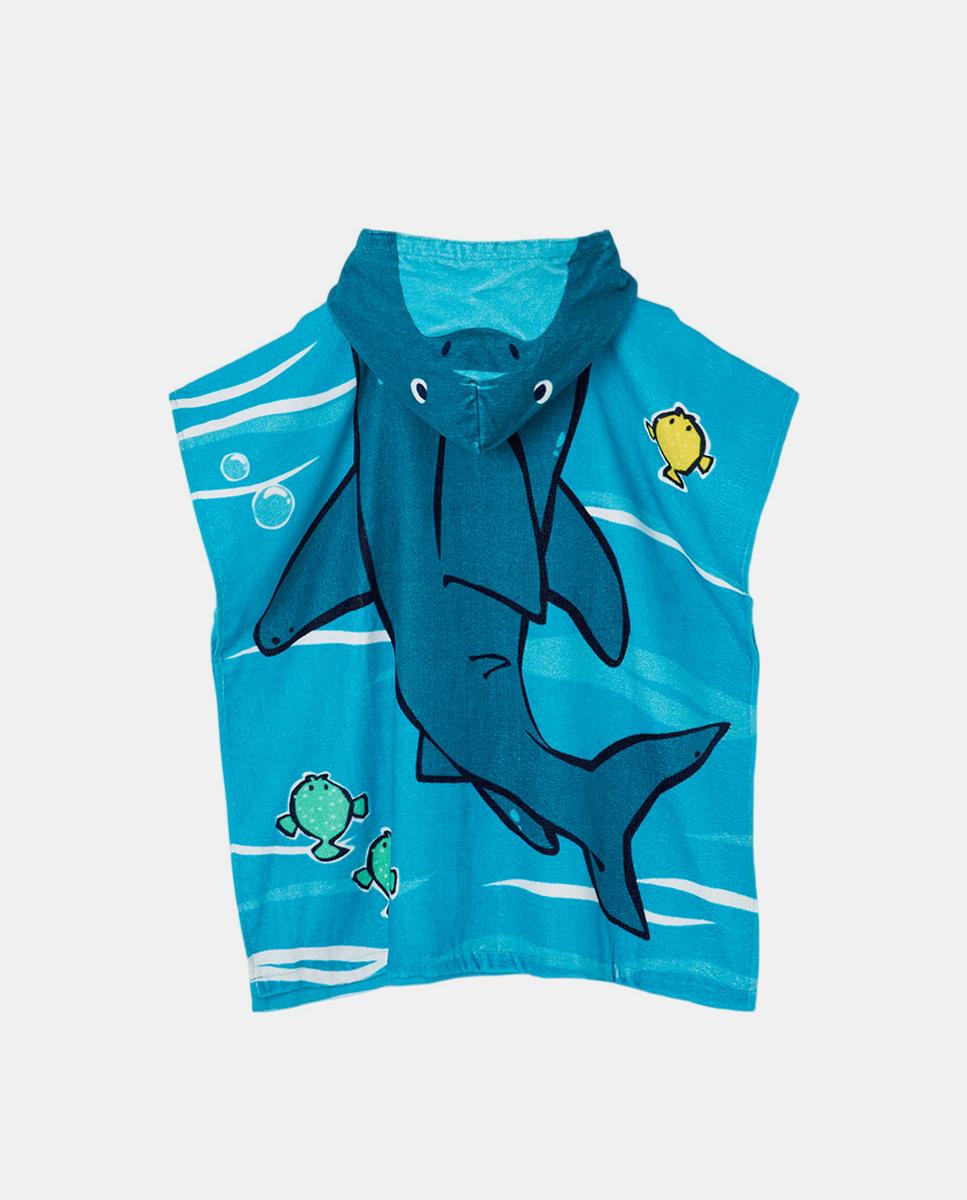 Toalha com Capuz de BCI Verde Água-2