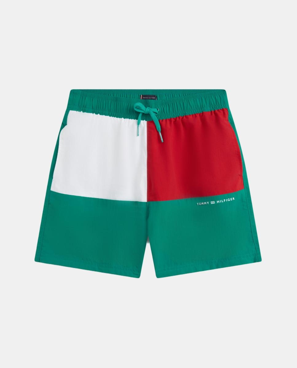 Imagem 0 de Calções de Banho com Cordão Ajustável e Colour Block