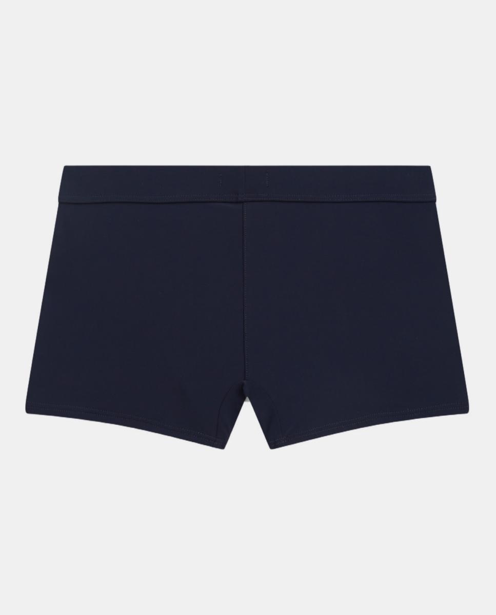 Calções de Banho com Logótipo Clássico Azul-2