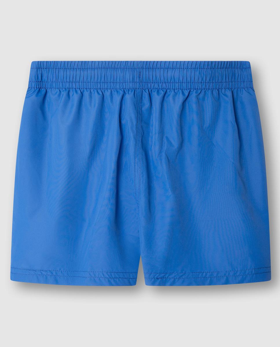 Fato de Banho com Logótipo Azul-índigo-2